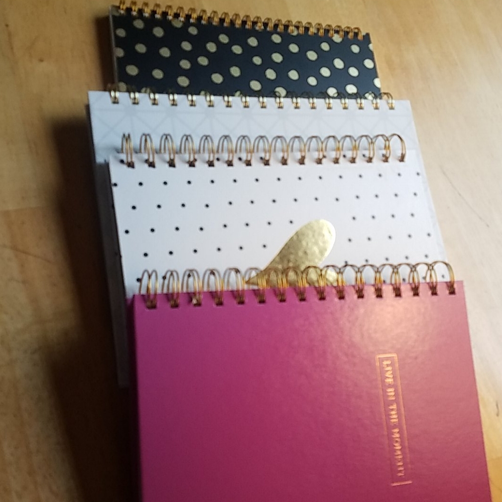 4 decorative blank journals